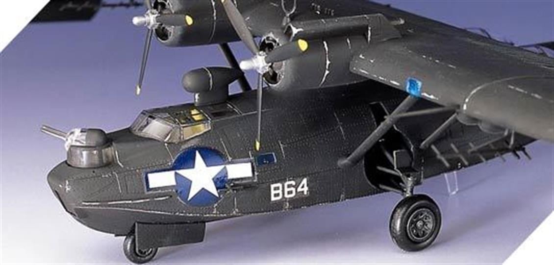 Academy 12487 1/72 Ölçek, PBY-5A Catalina (Siyah Kedi) Savaş Uçağı, Plastik Model Kiti