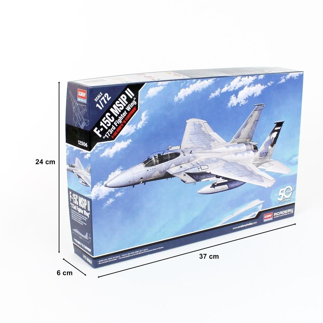 Academy 12506 1/72 Ölçek, F-15C MSIP II (173rd Fighter Wing) Savaş Uçağı, Plastik Model Kiti