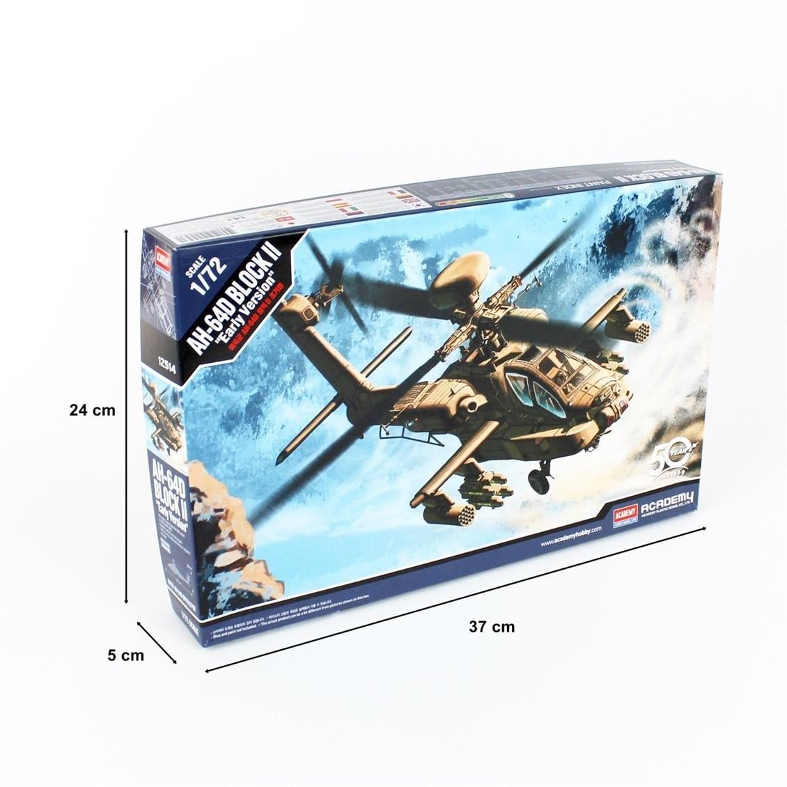 Academy 12514 1/72 Ölçek, AH-64D Block II Helikopter, Plastik Model Kiti