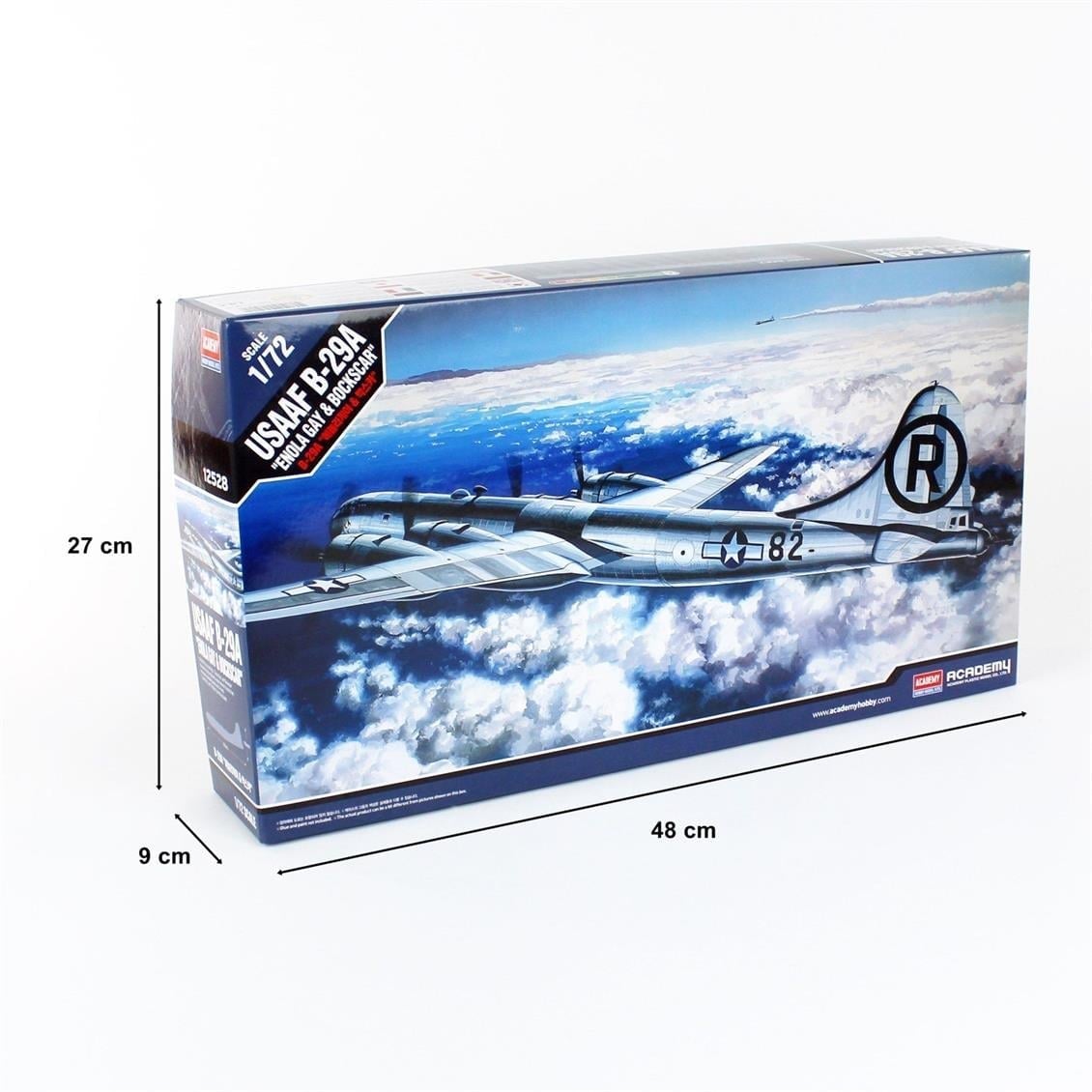 Academy 12528 1/72 Ölçek, USAAF B-29A (Enola Gay & Bockscar) Savaş Uçağı, Plastik Model Kiti