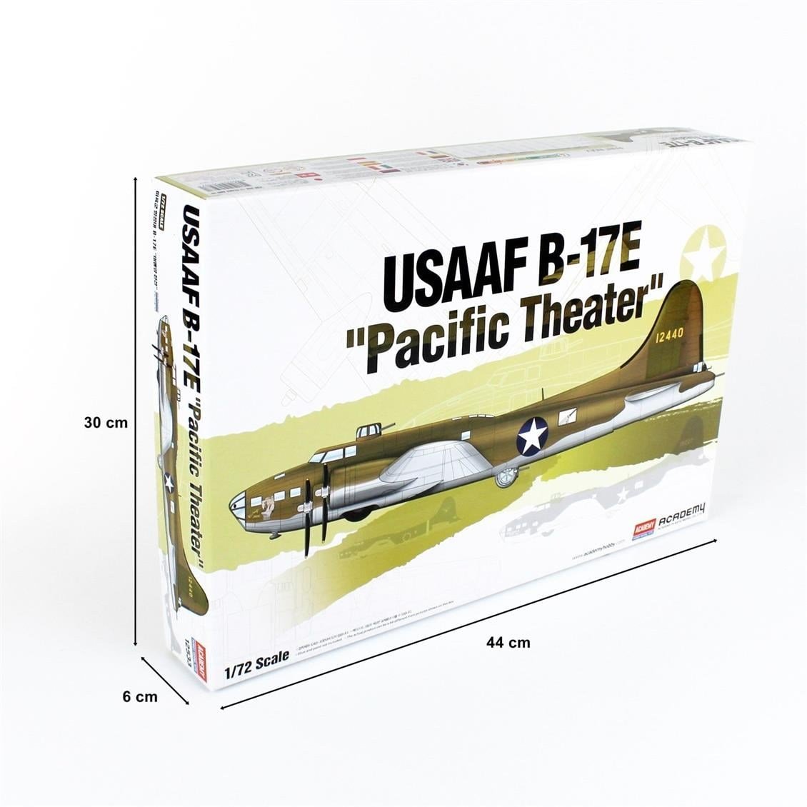 Academy 12533 1/72 Ölçek, USAAF B-17E Savaş Uçağı, Plastik Model Kiti