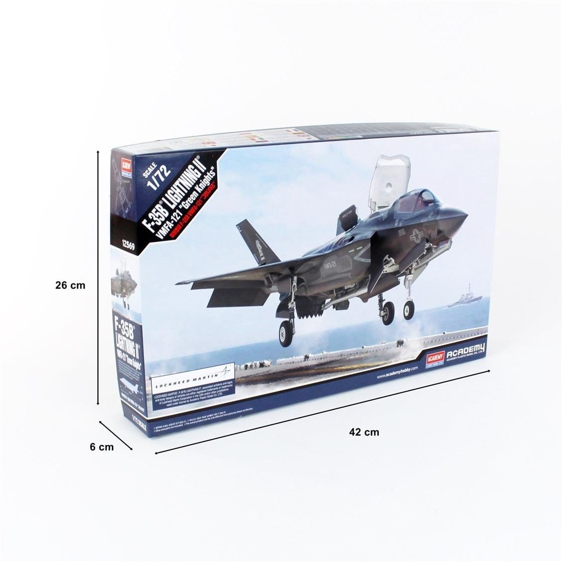 Academy 12569 1/72 Ölçek, F-35 B Lightningh II VMFA-121 (Yeşil Şövalyeler) Savaş Uçağı, Plastik Model Kiti