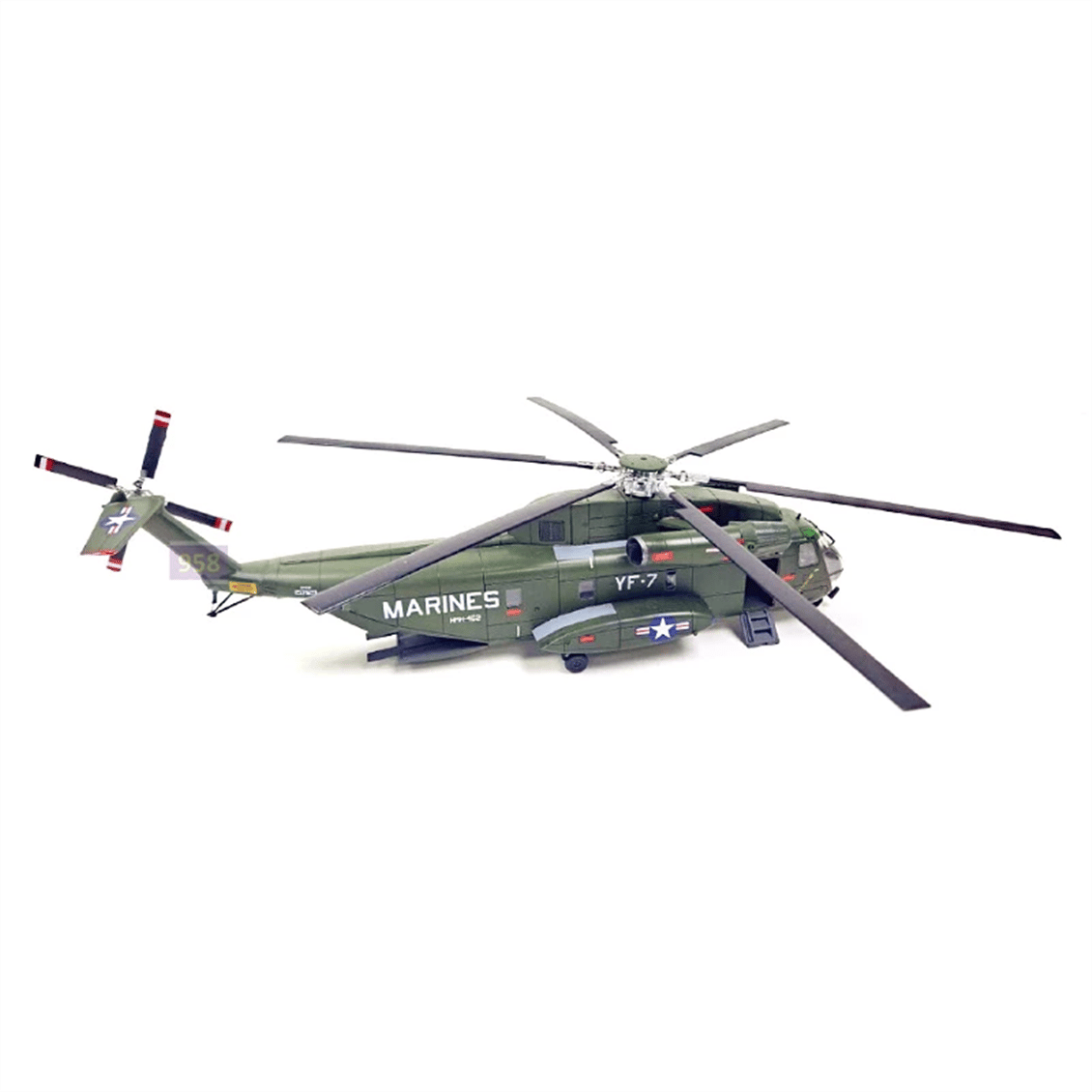 Academy 12575 1/72 Ölçek, USMC CH-53D Sea Stallion Askeri Helikopter, Plastik Model Kiti