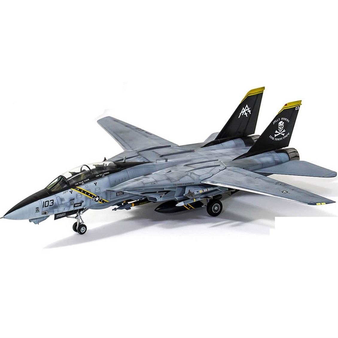 Academy 12578 1/72 Ölçek, U.S. Navy F-14B (VF-103 Jolly Rogers) Savaş Uçağı, Plastik Model Kiti