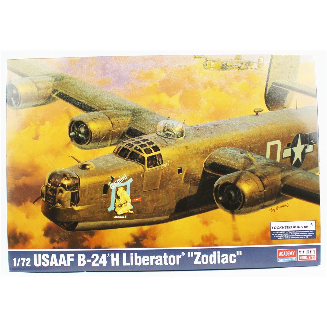 Academy 12584 1/72 USAAF B-24H Liberator (Zodiac), Bonbardıman Deniz Uçağı, Plastik Model Kiti