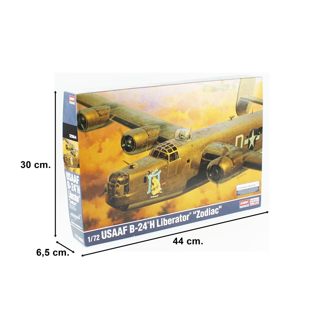 Academy 12584 1/72 USAAF B-24H Liberator (Zodiac), Bonbardıman Deniz Uçağı, Plastik Model Kiti