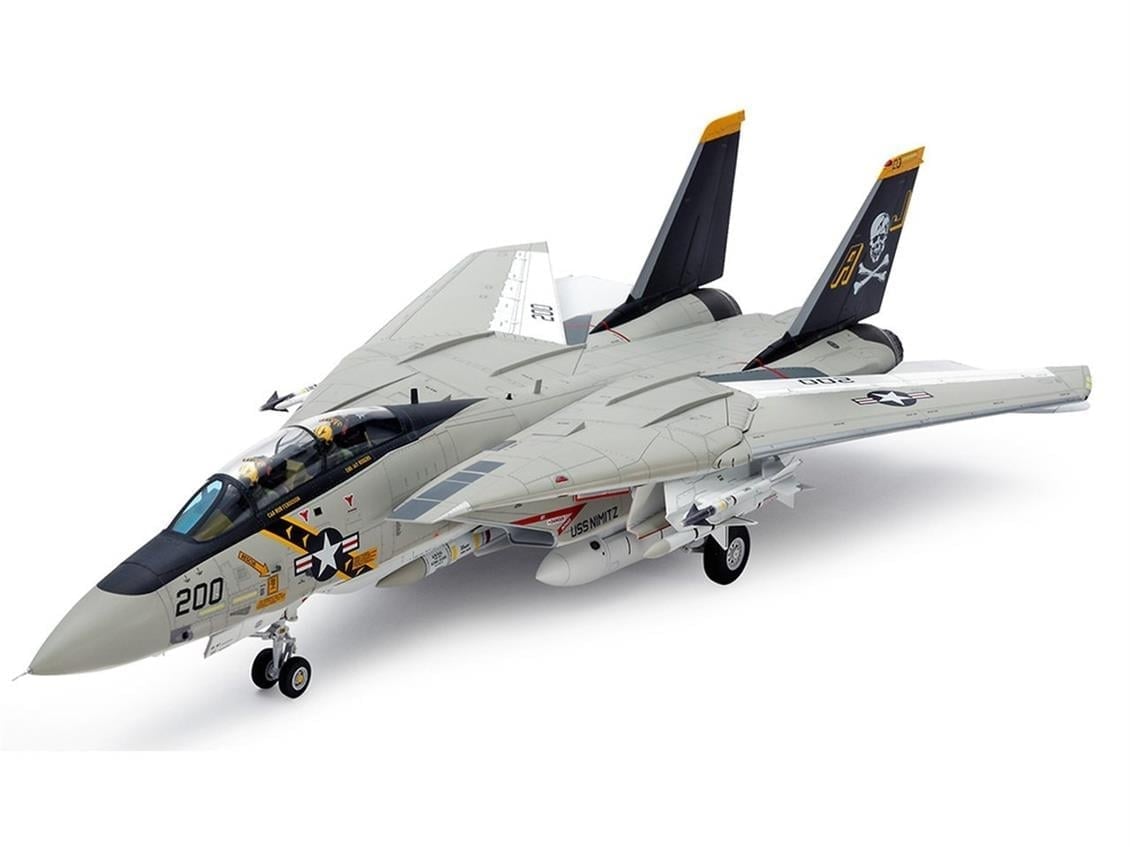 Academy 12608 1/144 Ölçek, ABD Donanması F-14A Tomcat Savaş Uçağı, Plastik Model Kiti