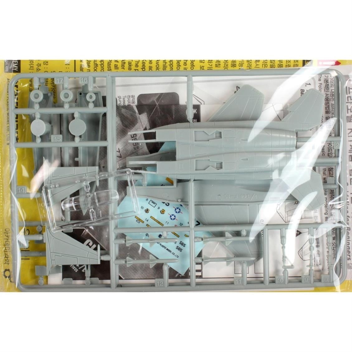 Academy 12609 1/144 Ölçek, F-15 Eagle USAF Savaş Uçağı, Plastik Model Kiti