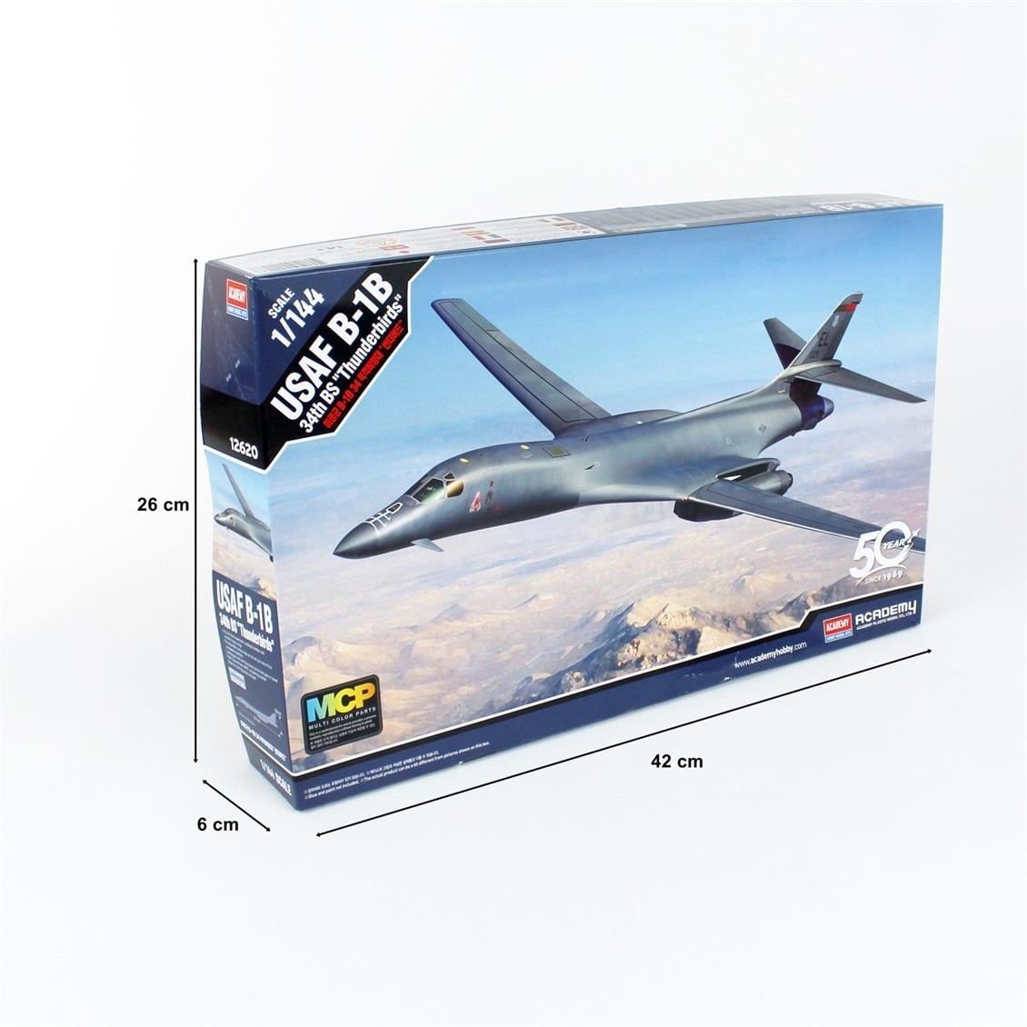 Academy 12620 1/144 Ölçek, ABD Hava Kuvvetleri B-1B Lancer Savaş Uçağı, Plastik Model Kiti
