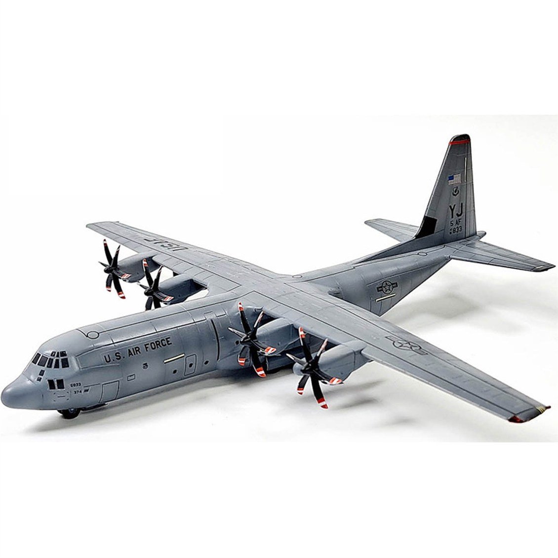 Academy 12631 1/144 C-130J-30 Super Hercules Askeri Nakliye Uçağı, Plastik Model Kiti