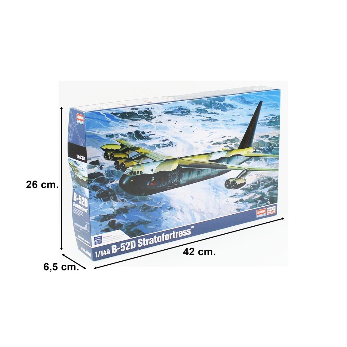 Academy 12632 1/144 B-52D Stratofortress Bombardıman Uçağı, Plastik Model Kiti