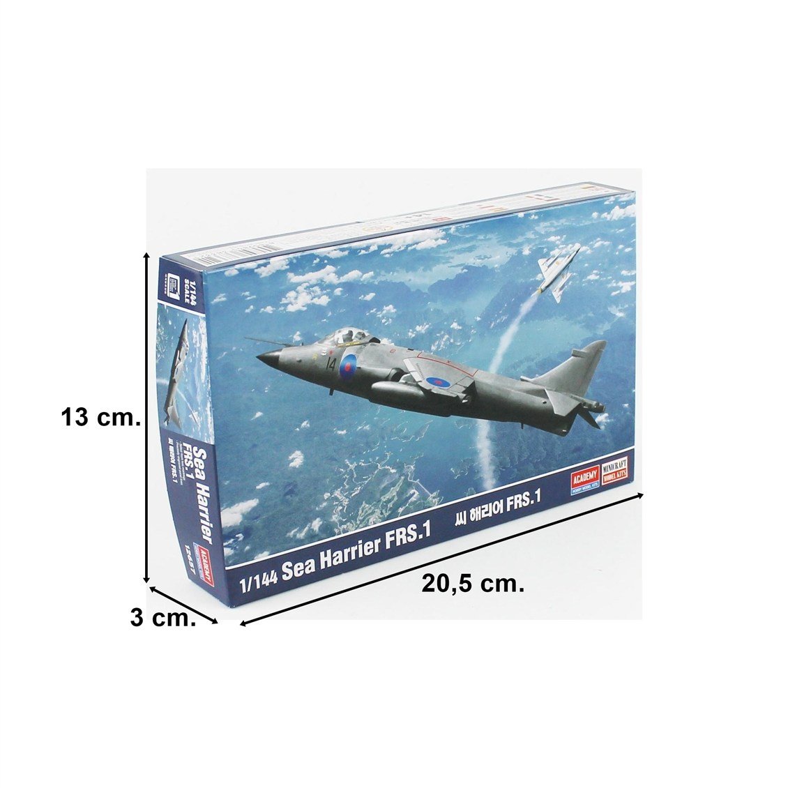Academy 12657 1/144 Sea Harrier FRS.1 Savaş Uçağı, Plastik Model Kiti