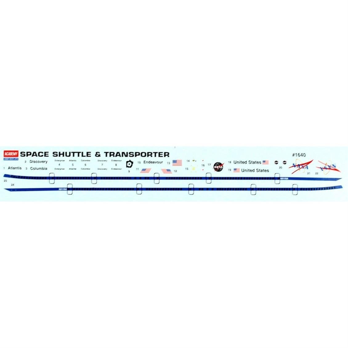 Academy 12708 1/288 Ölçek, Space Shuttle & NASA Transport, Plastik Model Kiti