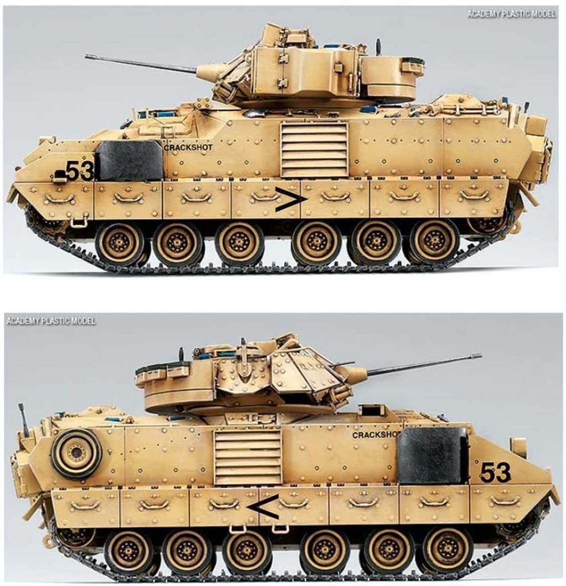 Academy 13205 1/35 Ölçek, M2A2 Bradly (Irak) Tankı, Plastik Model Kiti