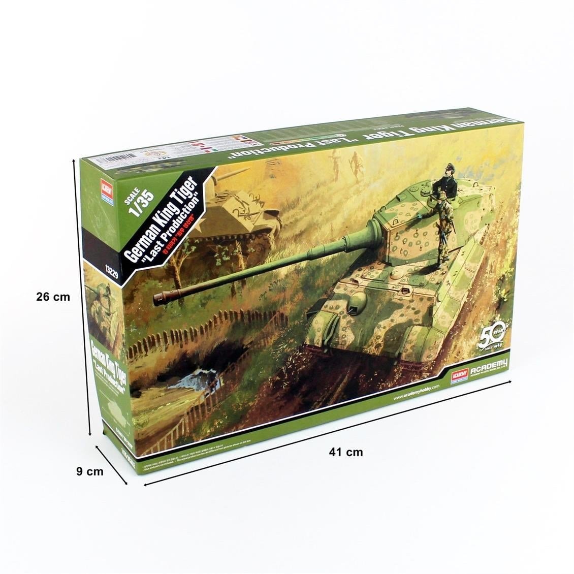Academy 13229 1/35 Ölçek, German King Tiger (Last Production) Tank, Plastik Model Kiti