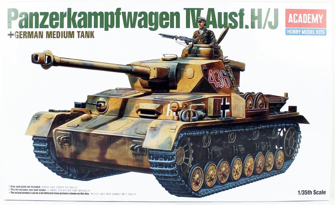 Academy 13234 1/35 Ölçek, Alman Orta Tankı Panzer IV (Versiyon H), Plastik Model Kiti