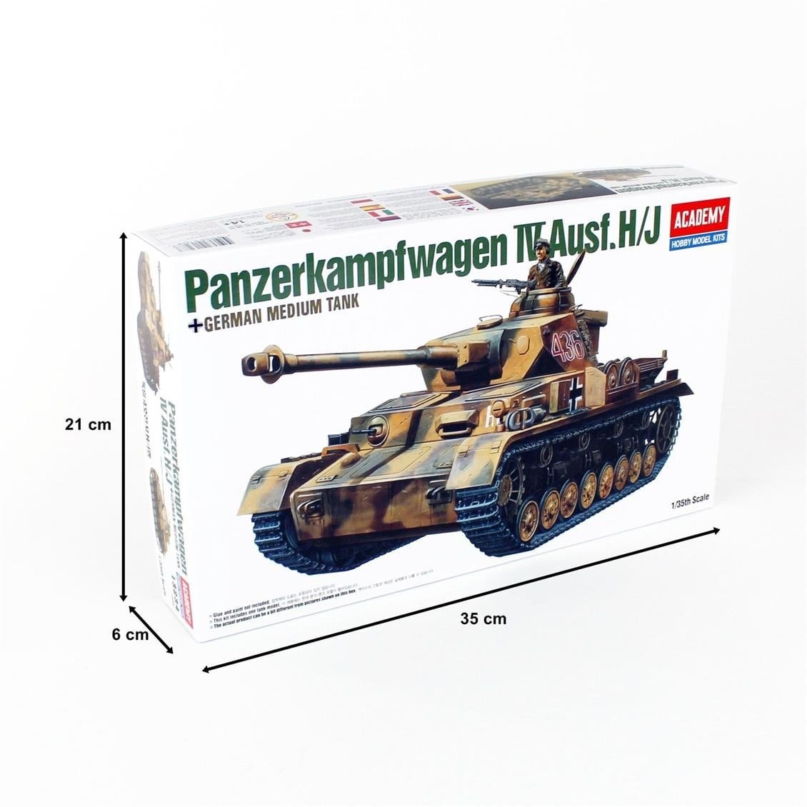 Academy 13234 1/35 Ölçek, Alman Orta Tankı Panzer IV (Versiyon H), Plastik Model Kiti