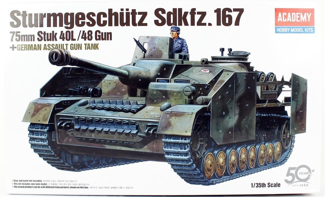 Academy 13235 1/35 Ölçek, Alman Sturmgeschütz IV Tank Avcısı, Plastik Model Kiti