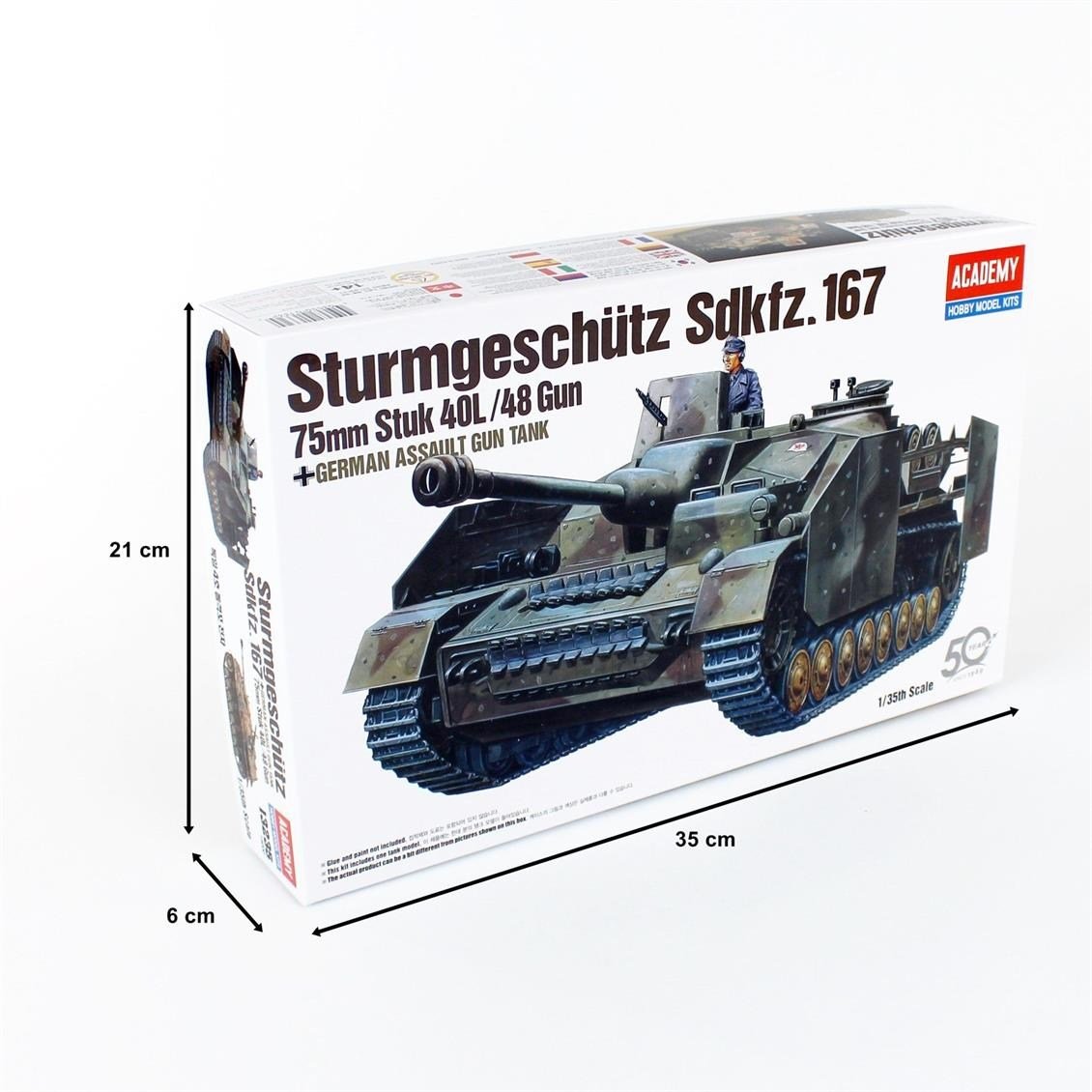 Academy 13235 1/35 Ölçek, Alman Sturmgeschütz IV Tank Avcısı, Plastik Model Kiti