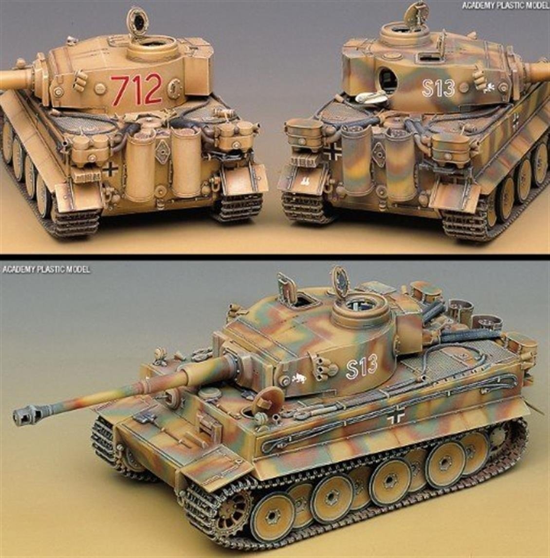 Academy 13239 1/35 Ölçek, German Tiger-I (Erken Dönem) Tankı, Plastik Model Kiti