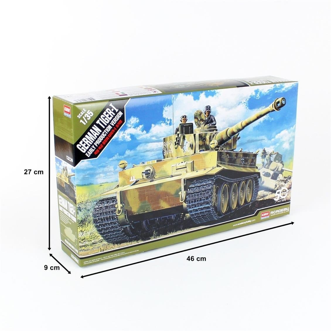 Academy 13239 1/35 Ölçek, German Tiger-I (Erken Dönem) Tankı, Plastik Model Kiti