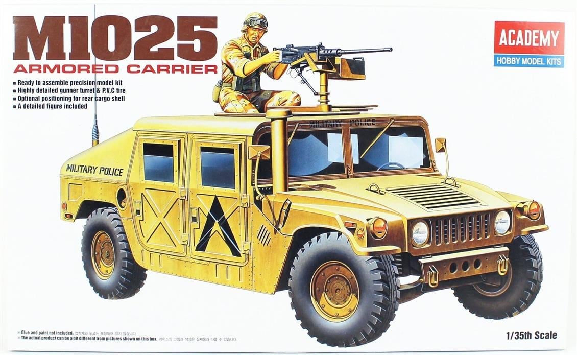 Academy 13241 1/35 Ölçek, M-1025 Amerikan Zırhlı Personel Taşıyıcı, Plastik Model Kiti