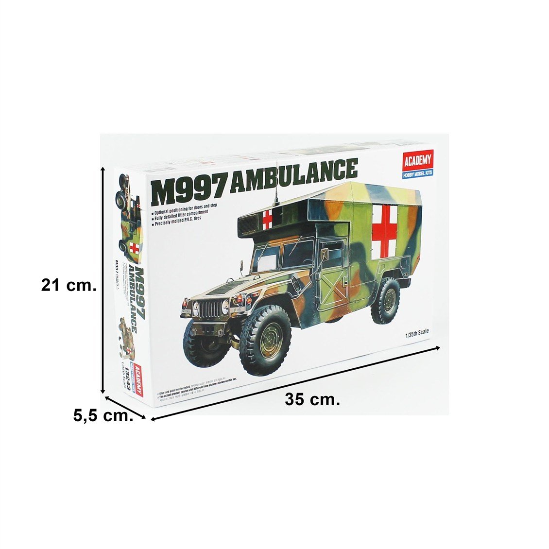 Academy 13243 1/35 M997 Maksi Askeri Ambulans, Plastik Model Kiti