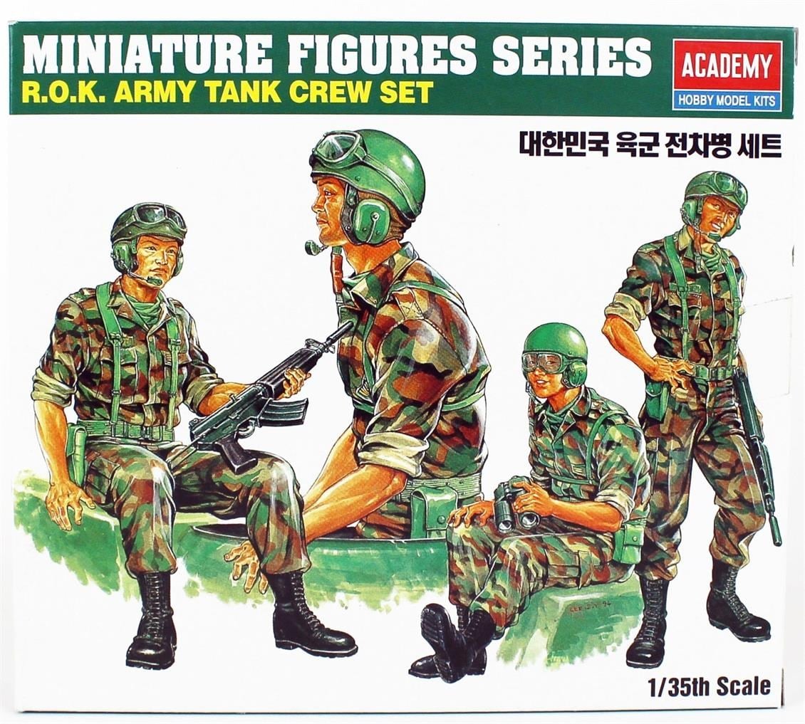 Academy 13251 1/35 Ölçek, ROK Army Tank Mürettebatı, Plastik Model Kiti