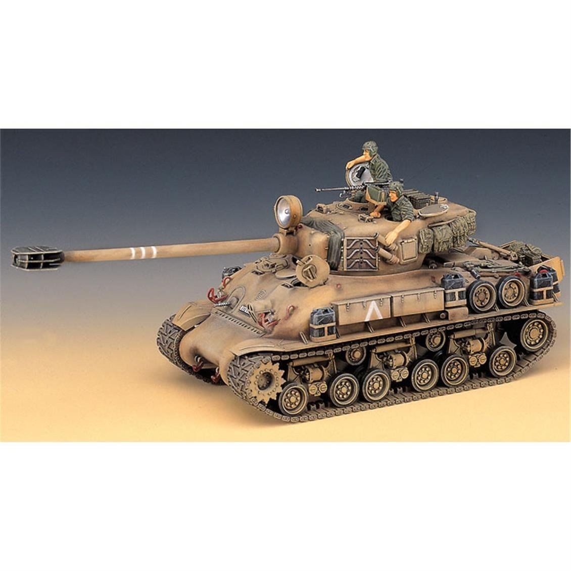 Academy 13254 1/35 Ölçek, I.D.F. M-51 Super Sherman Tankı, Plastik Model Kiti