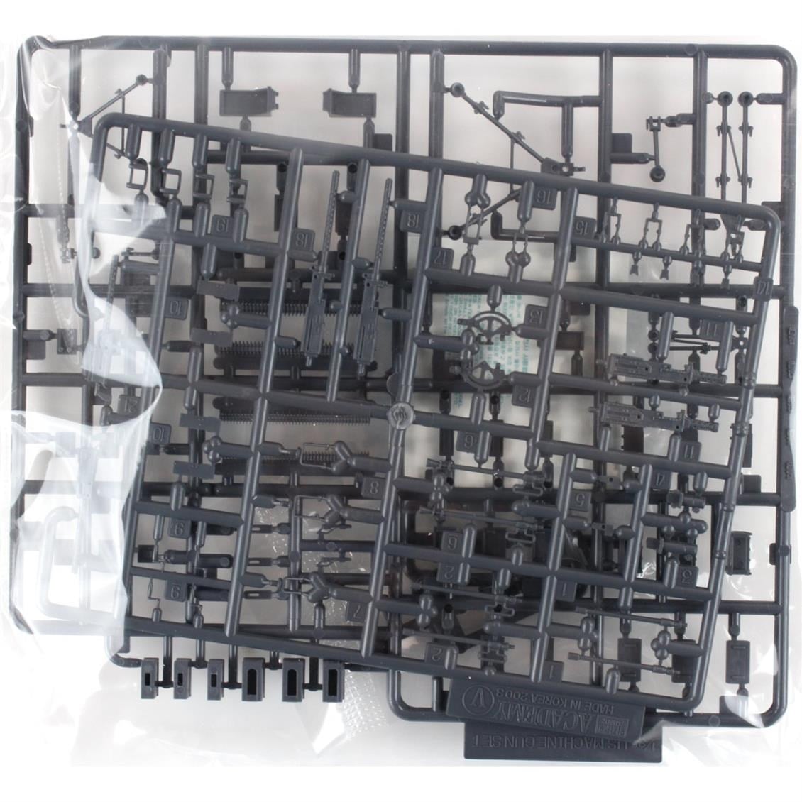 Academy 13262 1/35 Ölçek, US Machine Gun Silah Seti, Plastik Model Kiti