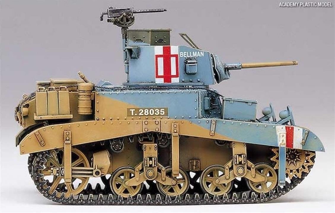 Academy 13270 1/35 Ölçek, British M3 Stuart Honey Tankı, Plastik Model Kiti