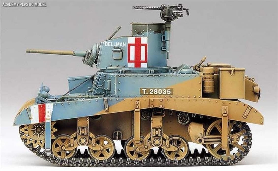 Academy 13270 1/35 Ölçek, British M3 Stuart Honey Tankı, Plastik Model Kiti