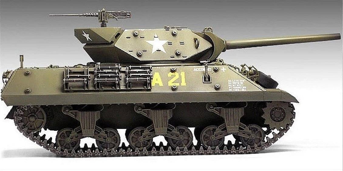 Academy 13288 1/35 Ölçek, US ARMY M10 GMC (70.Yıl Normandiya Çıkartması) Tankı, Plastik Model Kiti