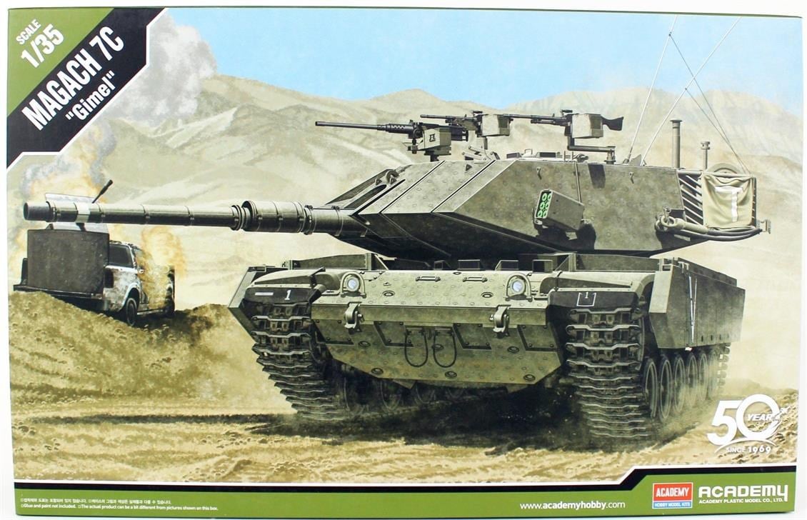 Academy 13297 1/35 Ölçek, Israil Magach 7C Gimel Tankı, Plastik Model Kiti