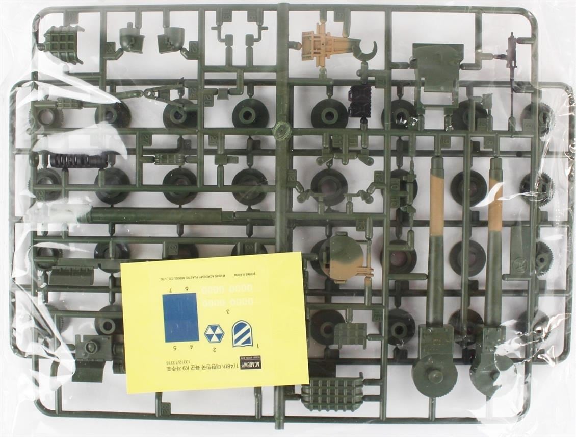 Academy 13312 1/48 Ölçek, Güney Kore K9 Kundağı Motorlu Topu, Plastik Model Kiti