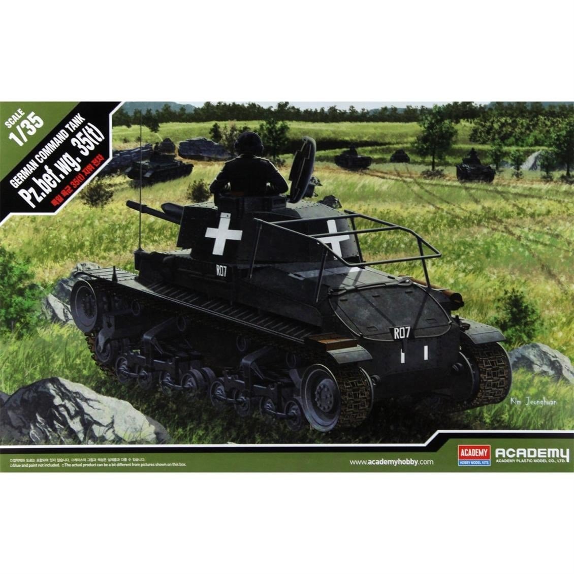 Academy 13313 1/35 Ölçek, Alman Command Pz.Bef.Wg. 35 ton Tankı, Plastik Model Kiti