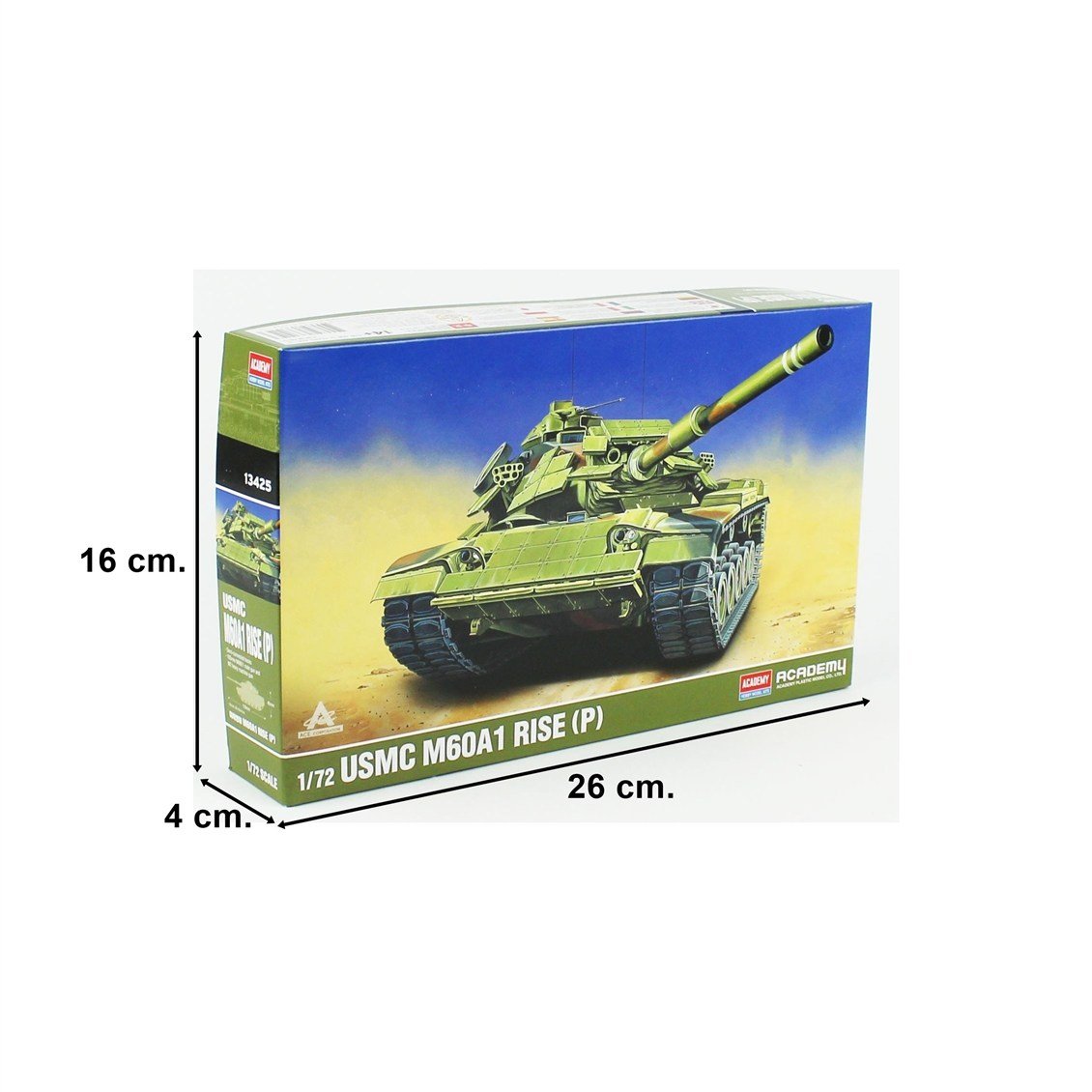 Academy 13425 1/72 USMC M60A1 RISE (P) Tankı, Plastik Model Kiti