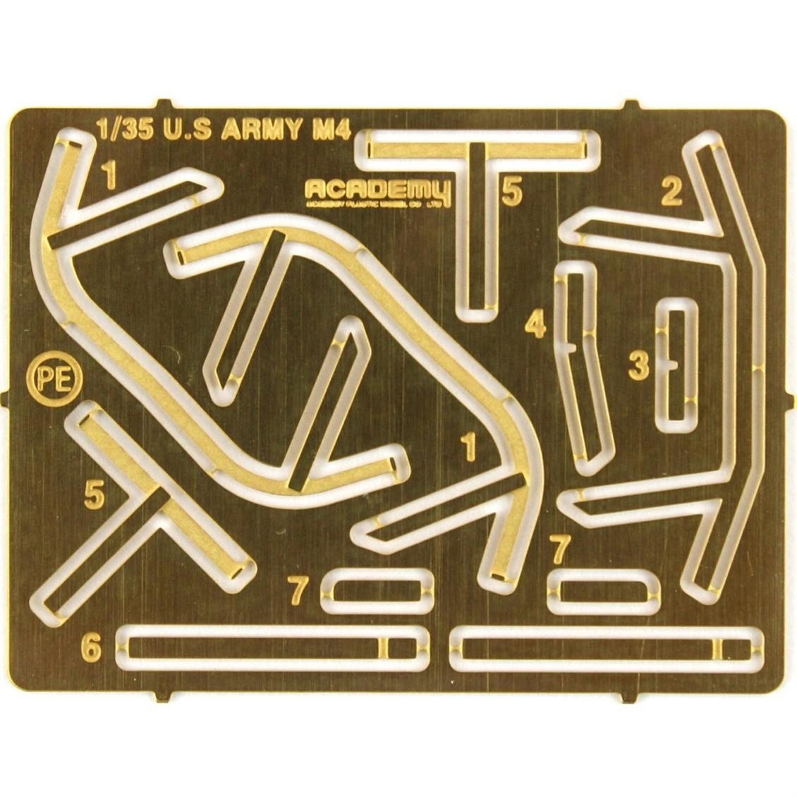 Academy 13500 1/35 Ölçek, Amerikan Kara Kuvvetleri M4A3 76mm Sherman Orta Tankı, Plastik Model Kiti