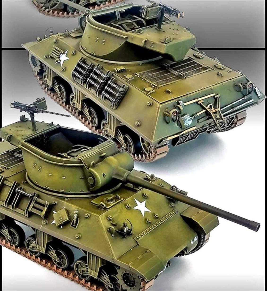 Academy 13501 1/35 Ölçek, M36/M36B2 (Battle of the Bulge) Tankı, Plastik Model Kiti