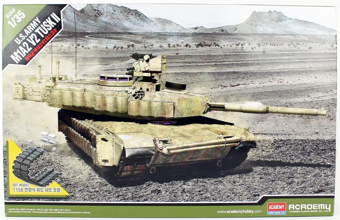 Academy 13504 1/35 Ölçek, M1A2 Abrams SEP v.2 TUSK II Tankı, Plastik Model Kiti