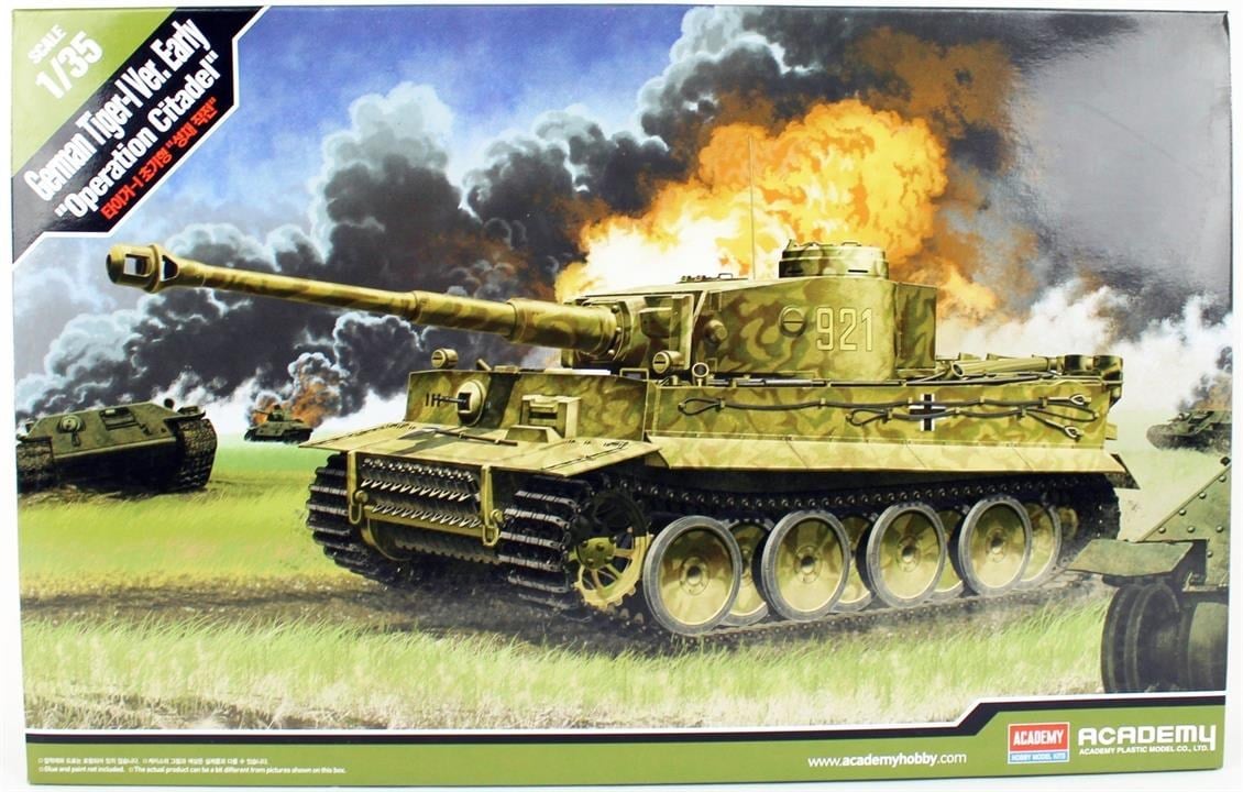 Academy 13509 1/35 Ölçek, German Tiger-I Ver. Early (Operation Citadel) Tankı, Plastik Model Kiti maketi