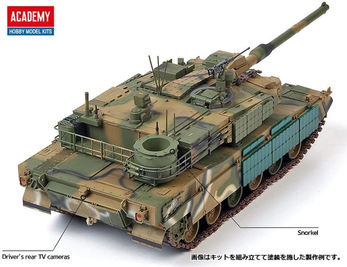 Academy 13511 1/35 Ölçek, Güney Kore K2 ( Kara Panter ) Tankı, Plastik Model Kiti