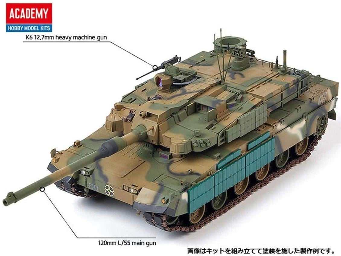 Academy 13511 1/35 Ölçek, Güney Kore K2 ( Kara Panter ) Tankı, Plastik Model Kiti
