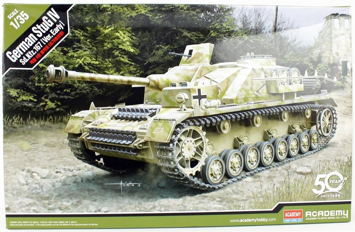 Academy 13522 1/35 Ölçek, Stug. IV Sd.Kfz. 167 Erken Dönem Tankı, Plastik Model Kiti