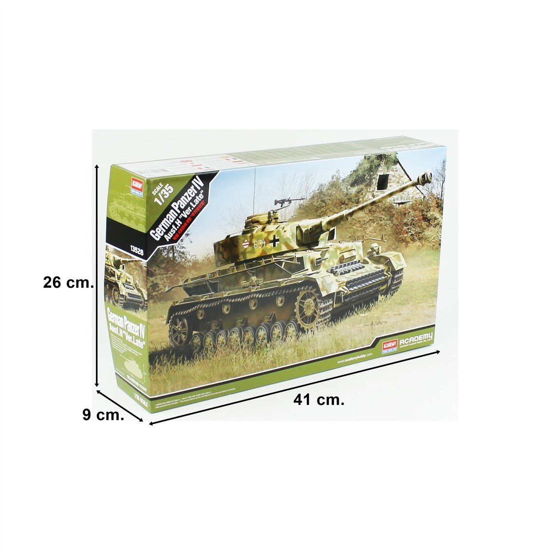 Academy 13528 1/35 German Panzer ? Ausf.H (Ver.Late) Tankı, Plastik Model Kiti