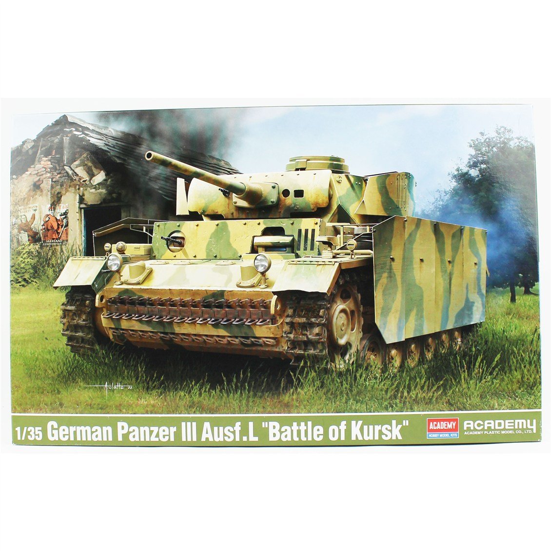 Academy 13545 1/35 German Panzer III Ausf.L (Battle of Kursk) Tankı, Plastik Model Kiti