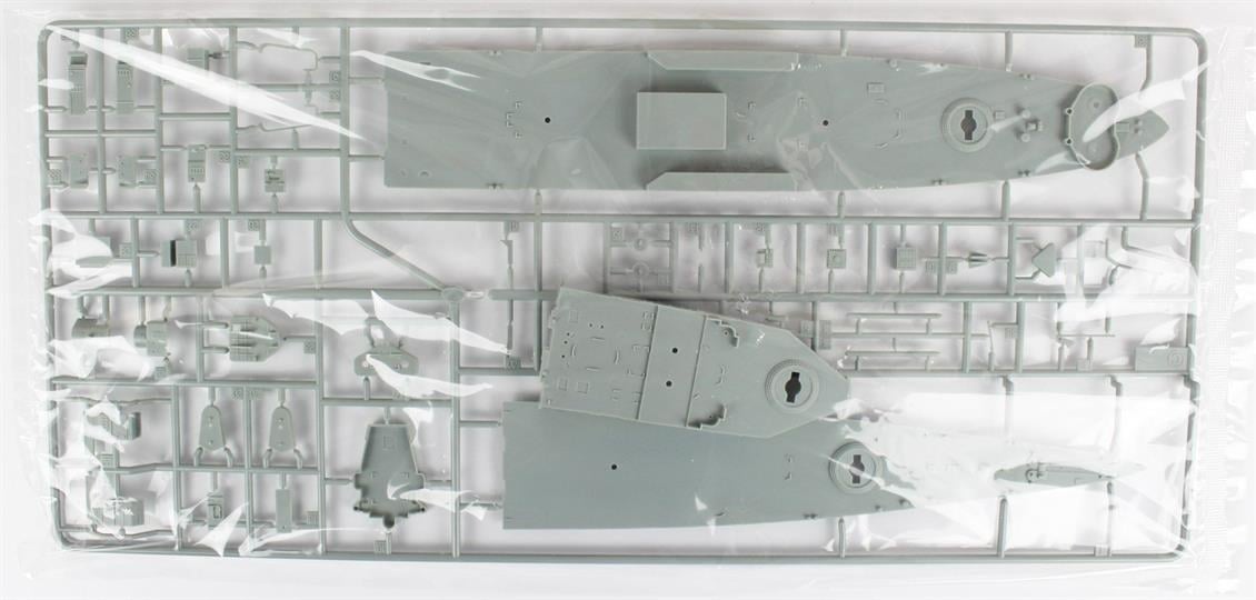 Academy 14107 1/350 Ölçek, U.S.S. CA-35 Indianapolis Savaş Gemisi, Plastik Model Kiti