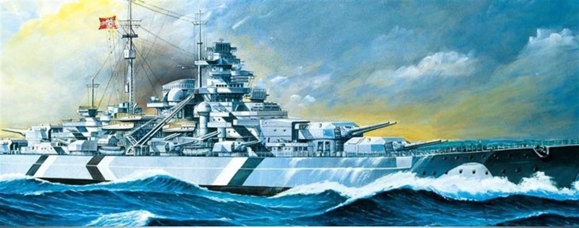 Academy 14208 1/800 Ölçek, Bismarck Savaş Gemisi Demonte, Motorlu, Plastik Maketi