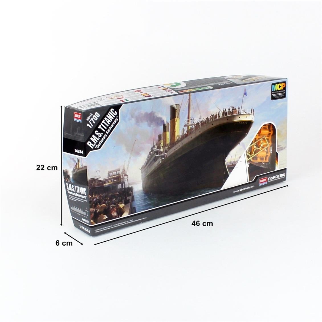 Academy 14214 1/700 Ölçek, R.M.S. Titanik Transatlantik Yolcu Gemisi, Plastik Model Kiti