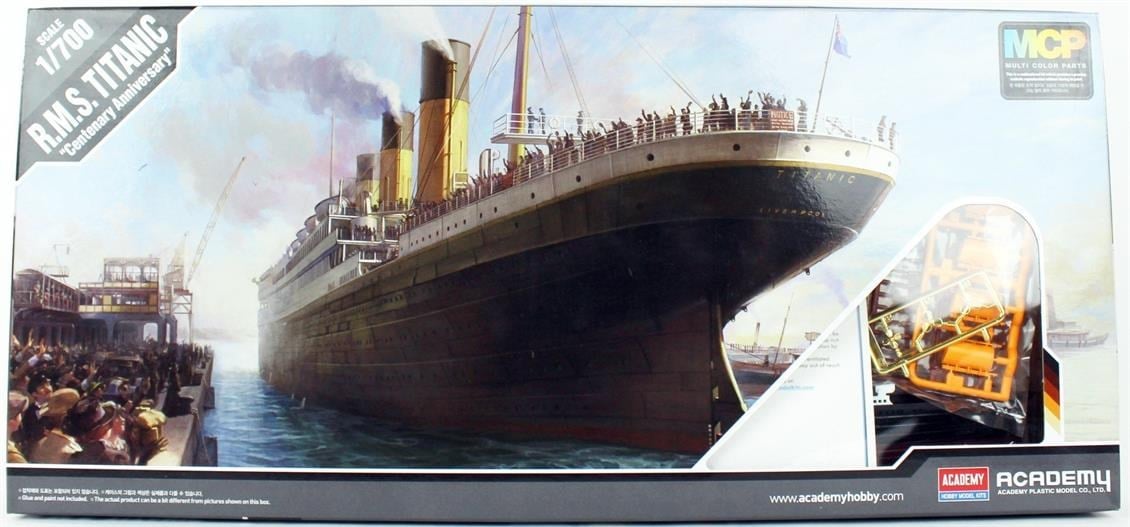 Academy 14214 1/700 Ölçek, R.M.S. Titanik Transatlantik Yolcu Gemisi, Plastik Model Kiti